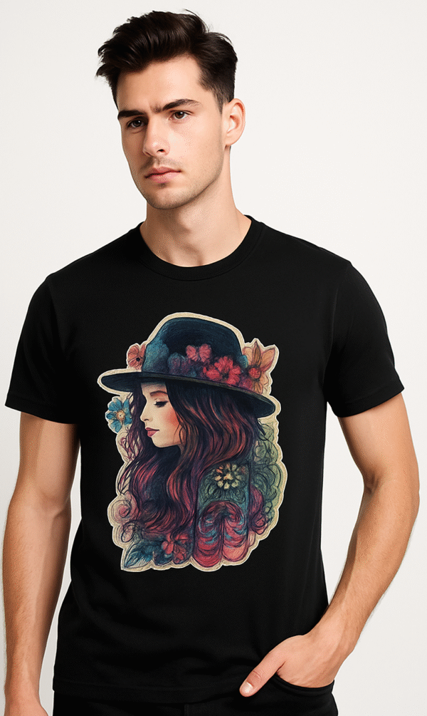 Art Vibe Girl Printed T-Shirt